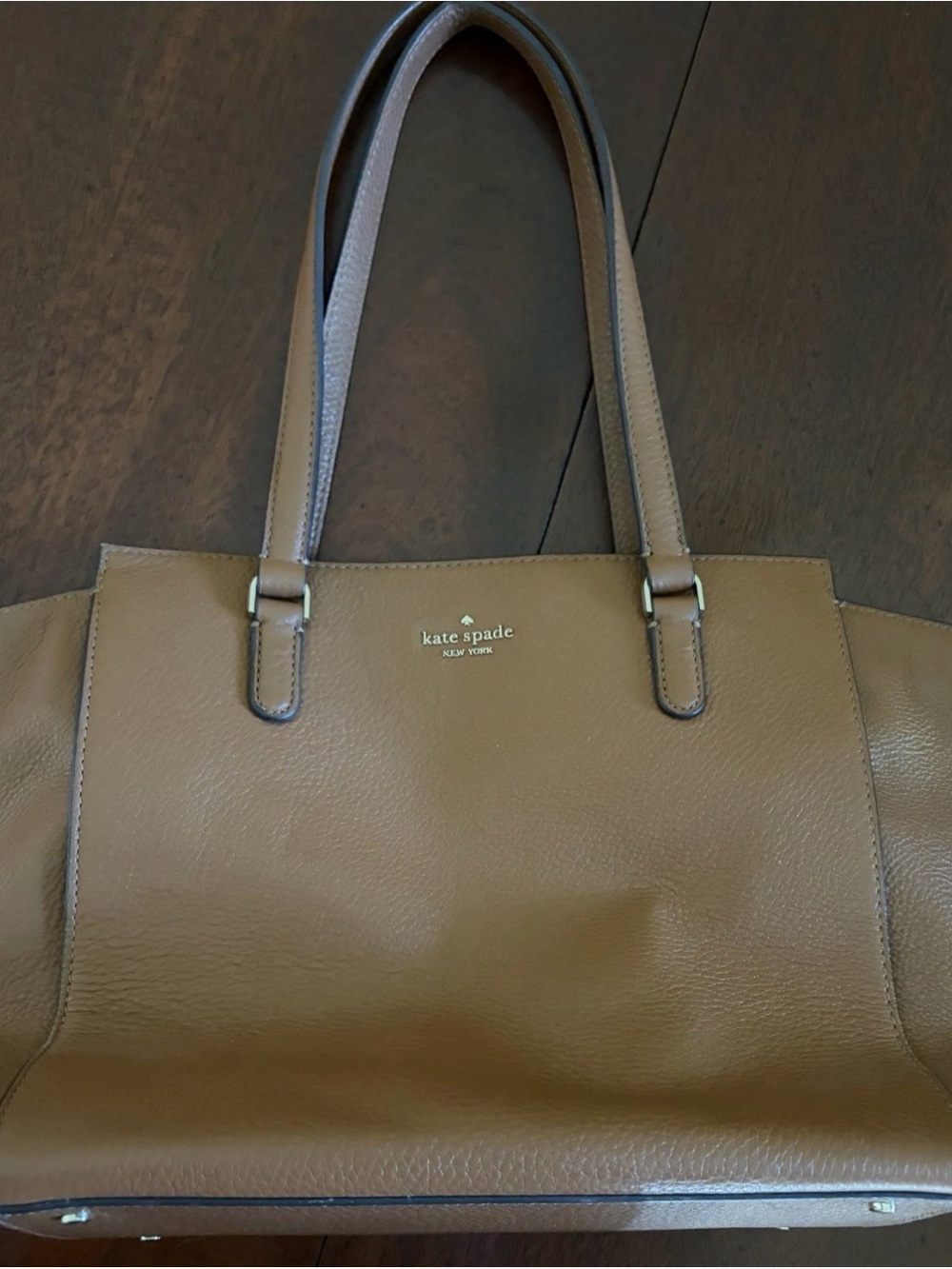 Caramel Leather Kate Spade Handbag - Picture 1 of 6